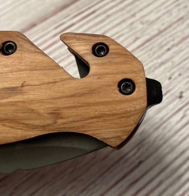 Bigfoot Footprint with Trees Knife