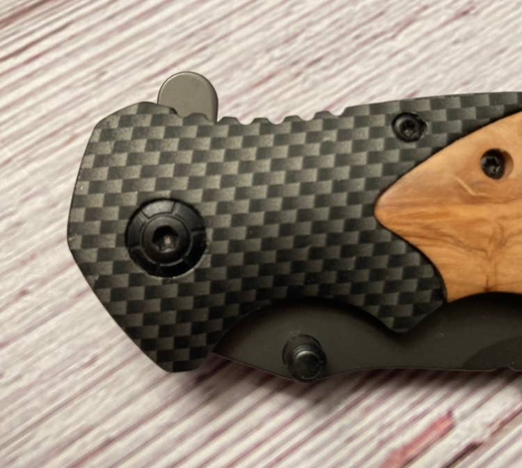 Bigfoot Footprint with Trees Knife