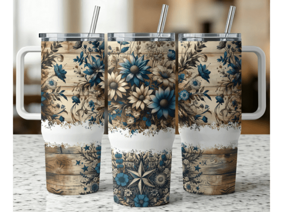 Rustic flower 40oz