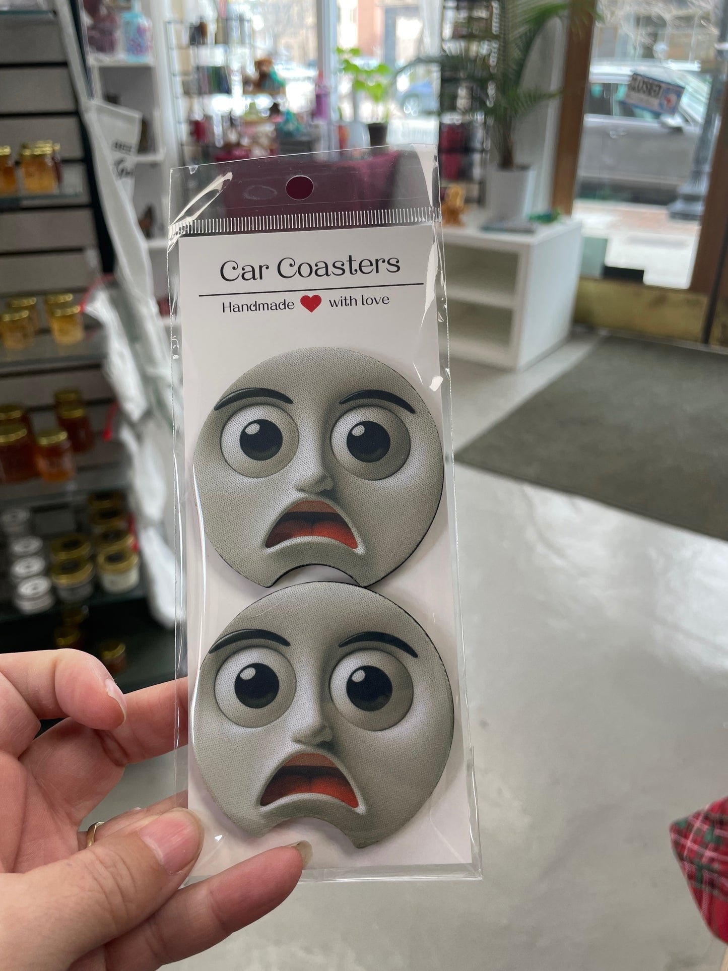Funny Face car coaster