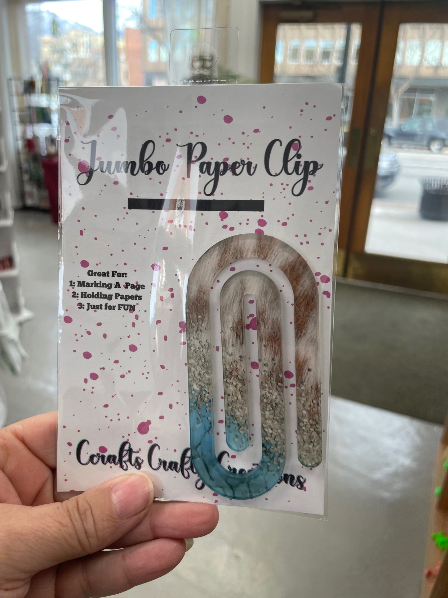 cow fur jumbo paperclip