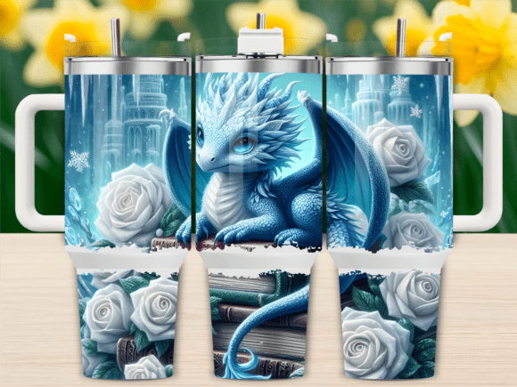 white rose dragon 40oz