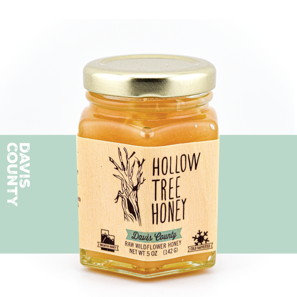 Davis County Wildflower Honey 5oz: 5 oz