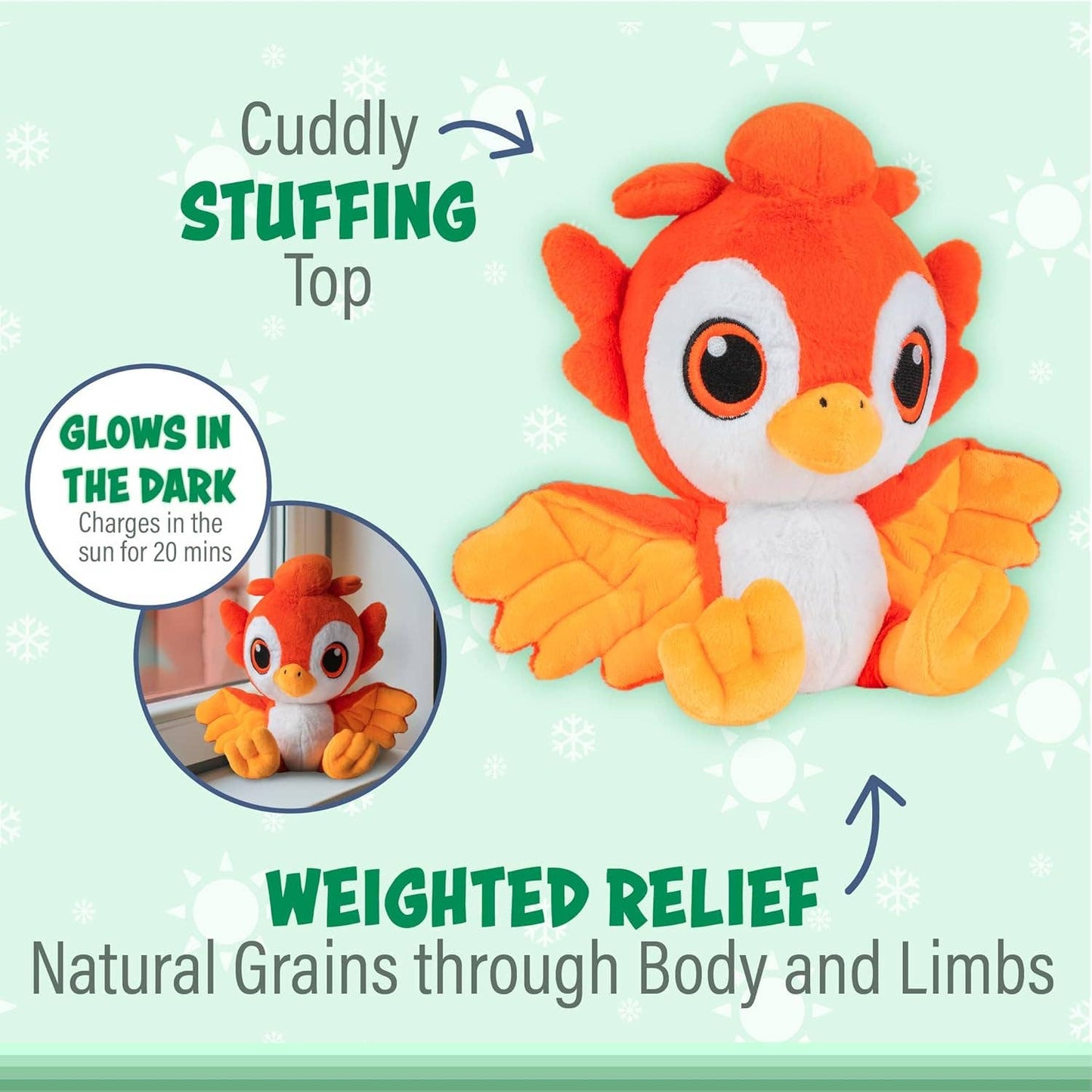 Fiery Phoenix Glow-in-the-Dark Warm Pal