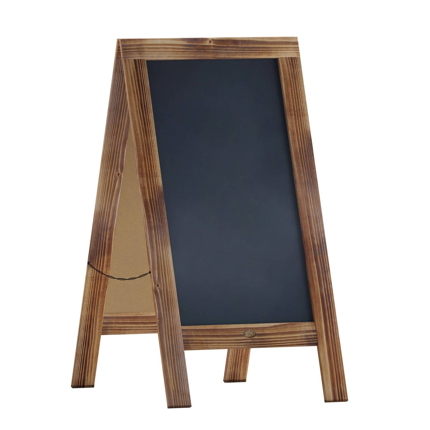 HBCY Rustic Brown Wooden A-Frame Magnetic Chalkboard: Rustic Brown