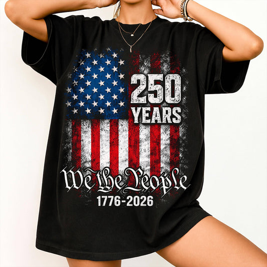 1776 2026 250th Anniversary 4th July Shirt & Sweatshirt: Black / XL / T-Shirt