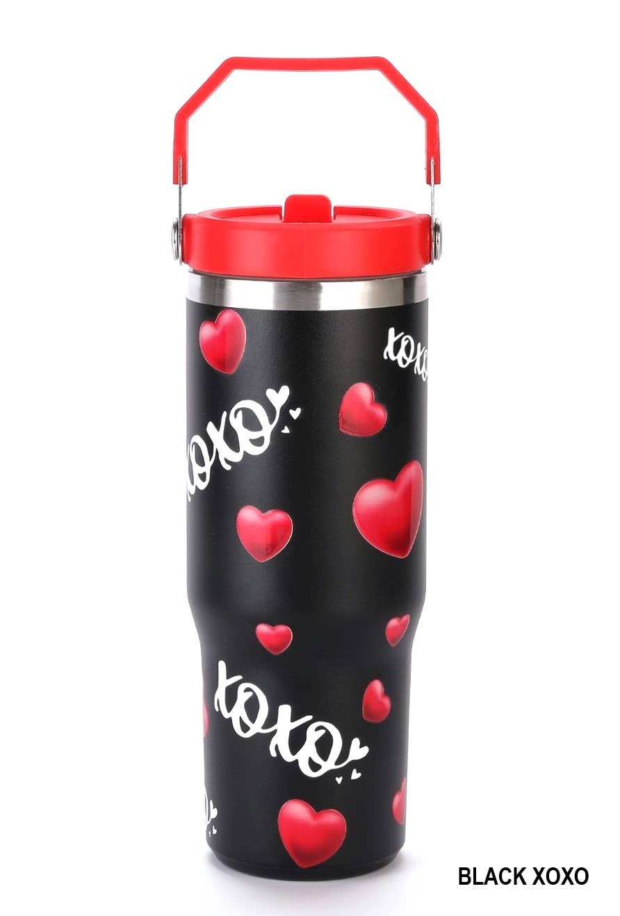 ..._ XOXO Heart tumbler 30 oz: CREAM XOXO-162953 / OS