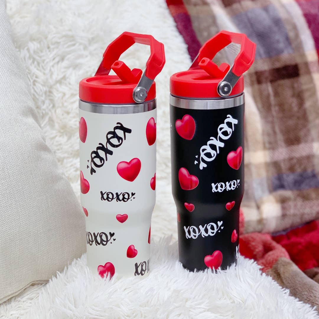 ..._ XOXO Heart tumbler 30 oz: CREAM XOXO-162953 / OS