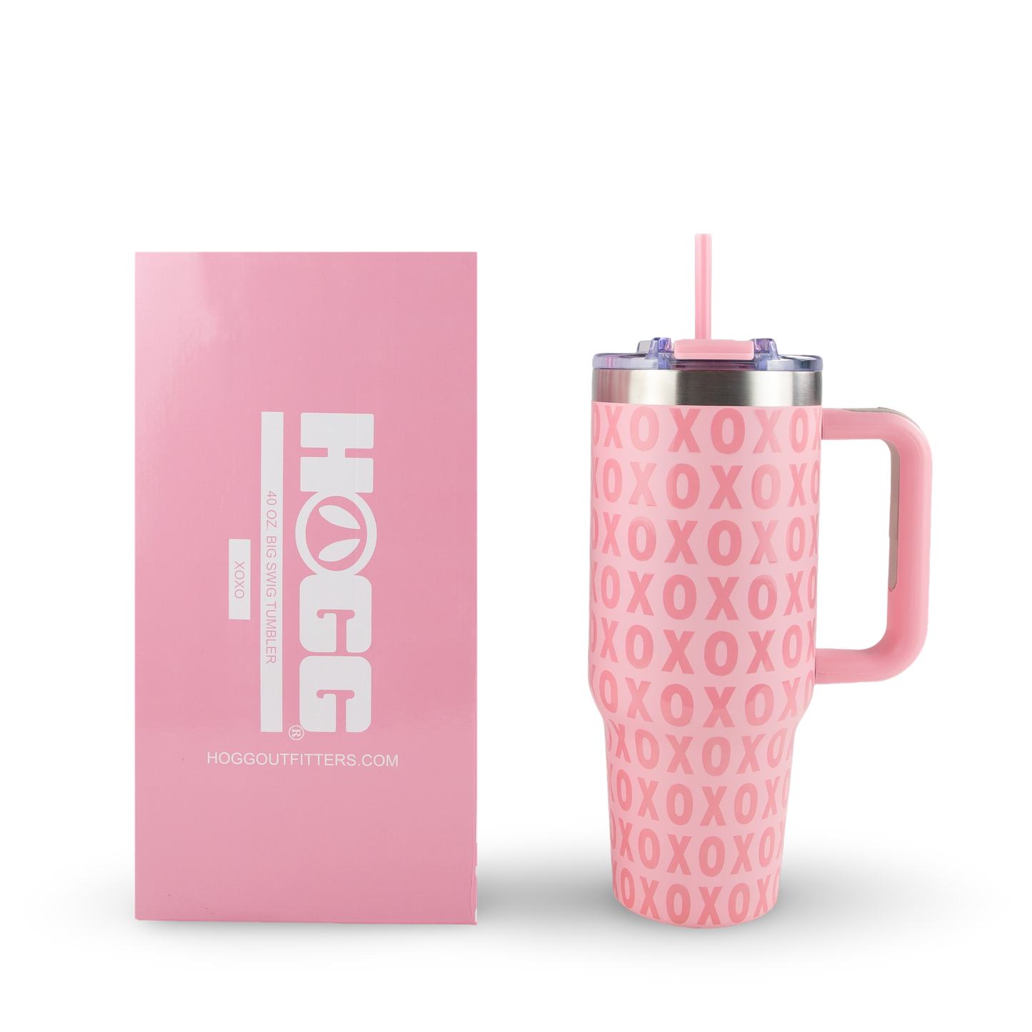 40oz POWDER COATED BIG SWIG TUMBLER - VALENTINE'S COLLECTION: Kisses