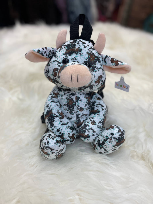 Cow Plush Backpack - Farm Pals  : Cowprint