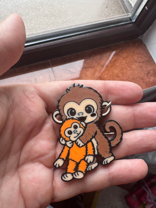 Punch monkey Keychain