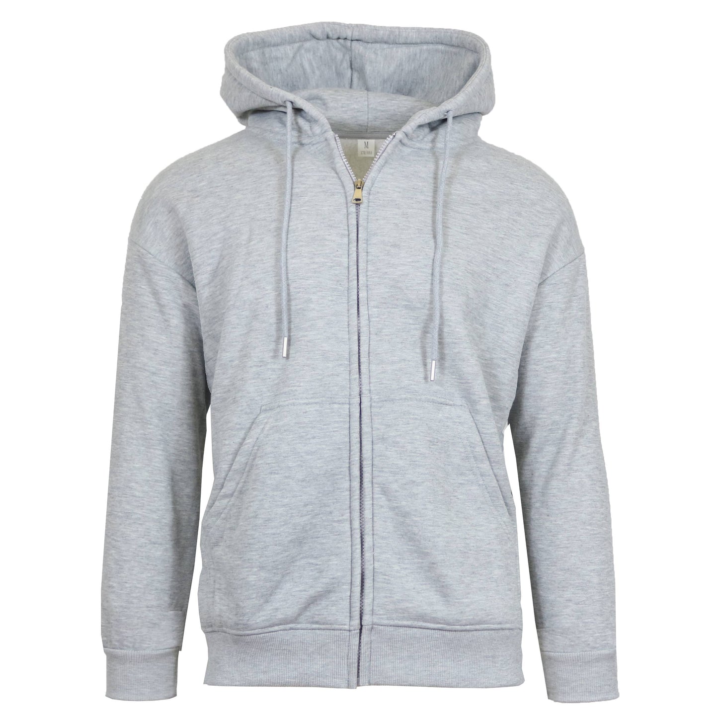 Men's Sherpa-Lined Full Zip Hoodie (Sizes, S to 3XL): Light Gray / 2XL