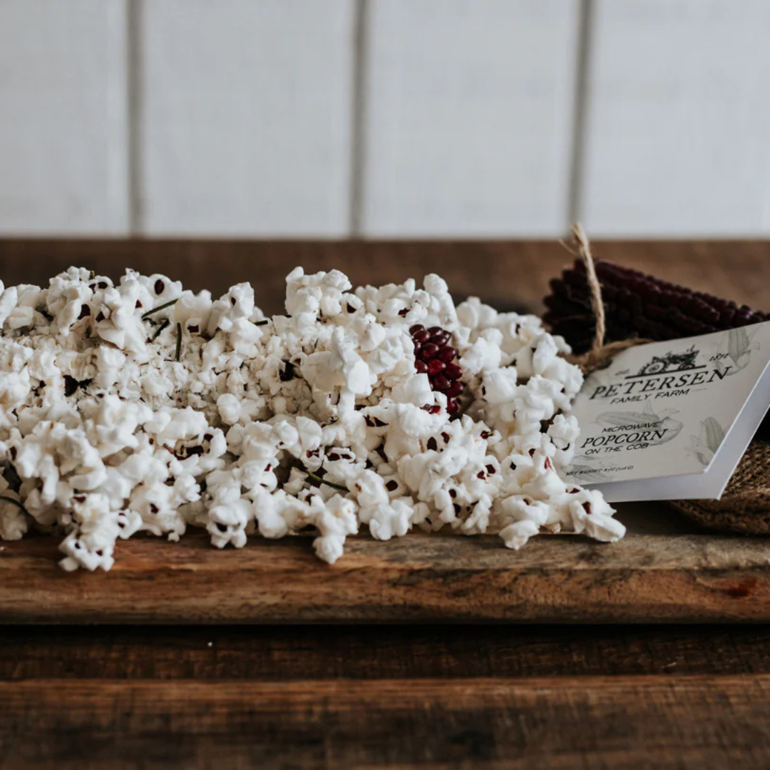 Microwave Popcorn on the Cob  - Hand-Harvested & Burlap
