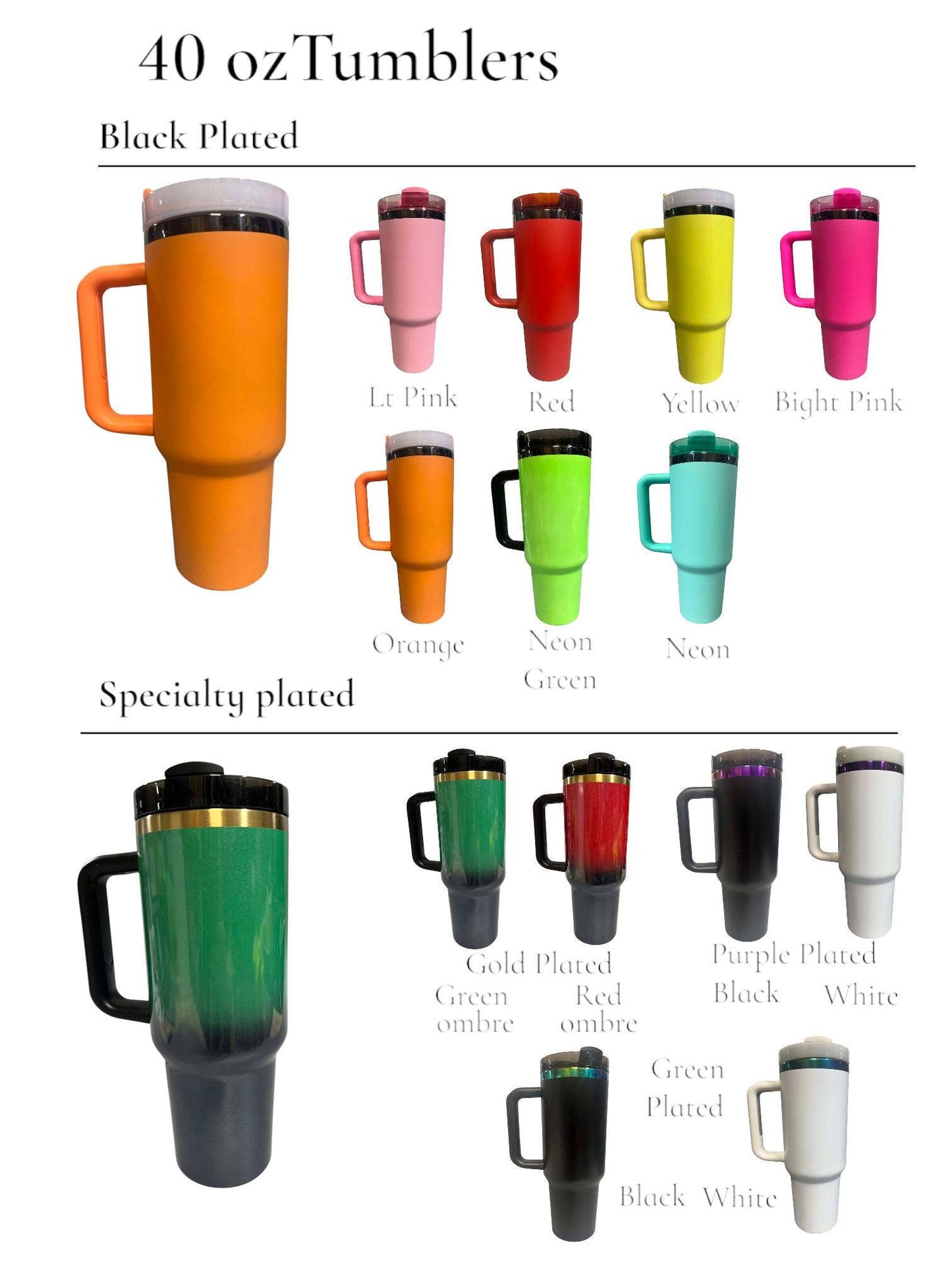 40oz Insulated Stainless Steel Butterfly Tumbler: White with Rainbow