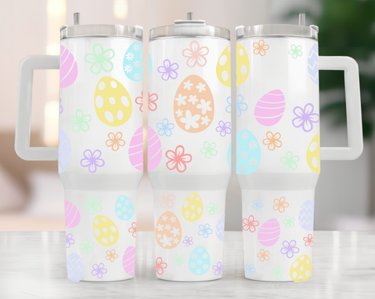 Easter Egg and Flowers 40oz Tumbler