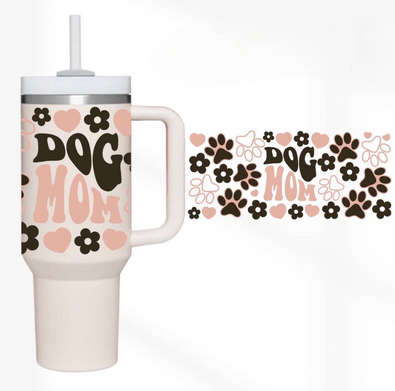 Dog Mom 40 oz Tumbler