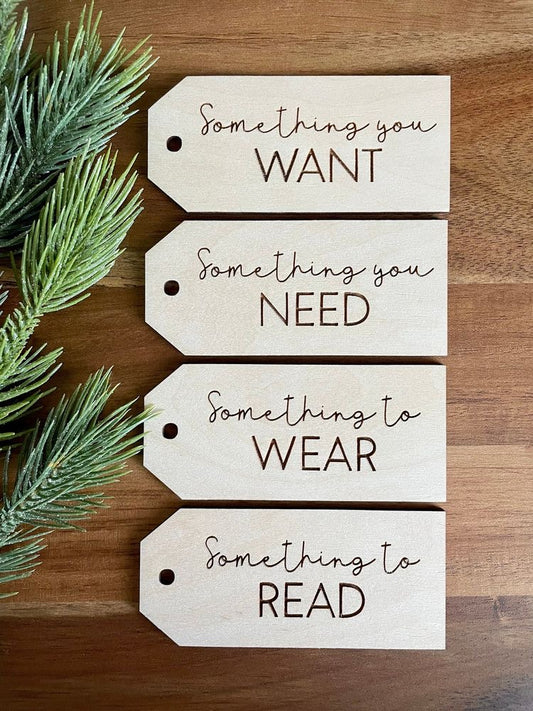 Wooden Christmas Tags